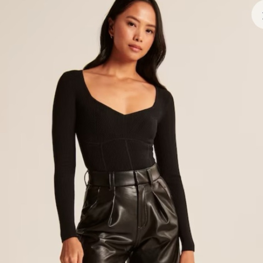 Abercrombie and Fitch Corset Sweetheart Sweater